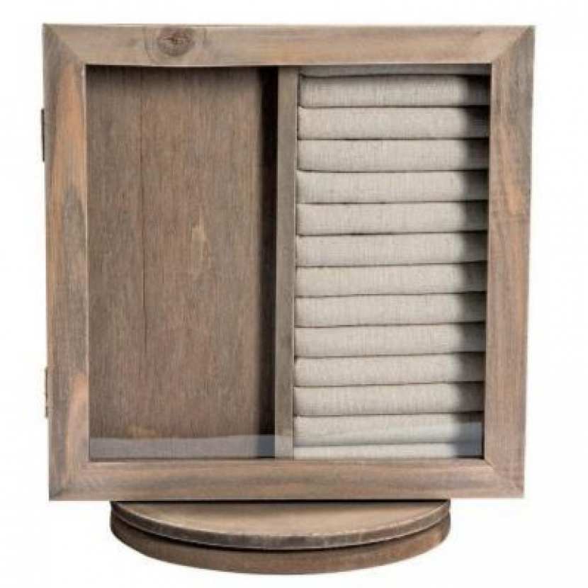 Boîte à Bijoux En Bois à Rénover – Style Vitrine Ancienne