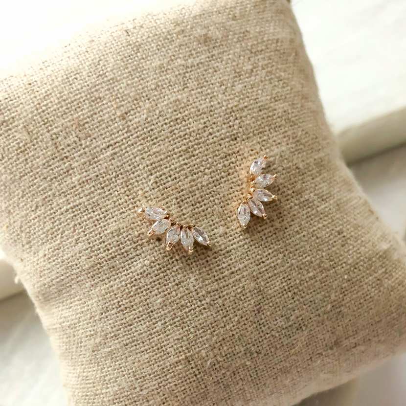 Boucles d'oreilles - Bijouxia - Puces Zirconium Rond - Plaqué Or 18 Carats - 4 Griffes - Mixte Blanc - Achat / Vente boucle d'oreille Boucles d' oreilles - Bijouxia - Puces Zirconium